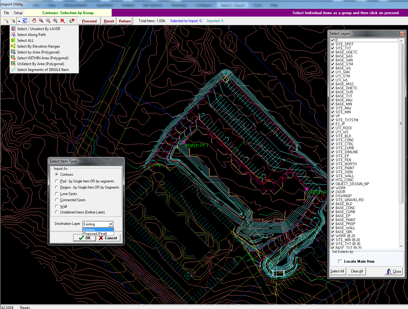 Import Linework from CAD or PDF